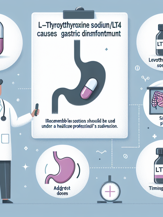 ¿Qué hacer si L-Thyroxine Sodium/Levothyroxine Sodium (LT4 sodium) causa molestias gástricas?