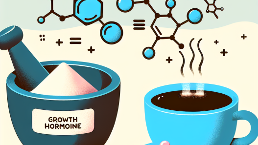 ¿Qué pasa al mezclar Hormona del crecimiento con cafeína?