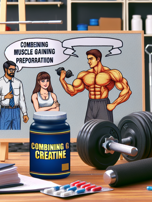 ¿Se puede combinar Preparativos para ganar masa muscular con creatina?