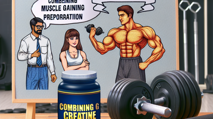 ¿Se puede combinar Preparativos para ganar masa muscular con creatina?