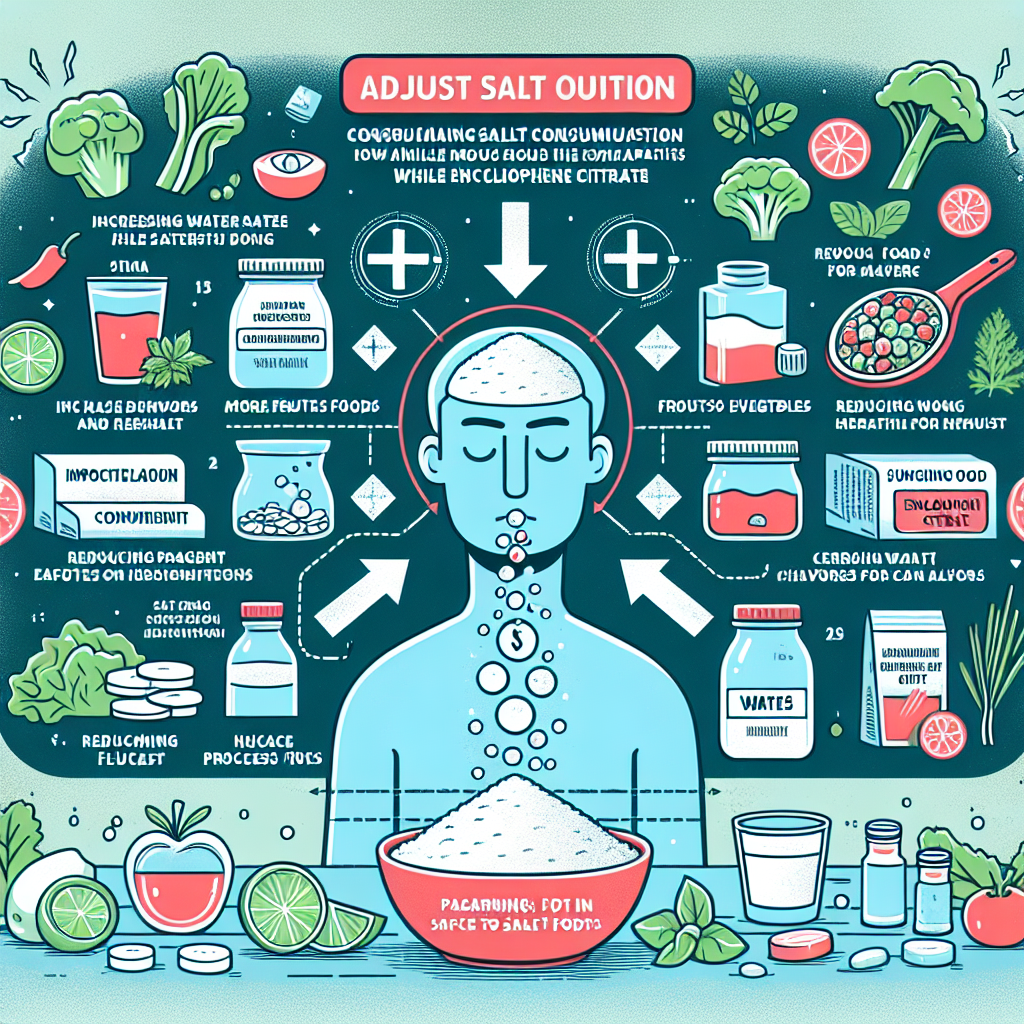Cómo ajustar la ingesta de sal al usar Enclomiphene citrate