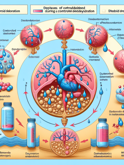 Cursos de esteroides en fases de deshidratación controlada