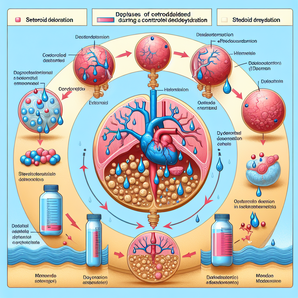 Cursos de esteroides en fases de deshidratación controlada