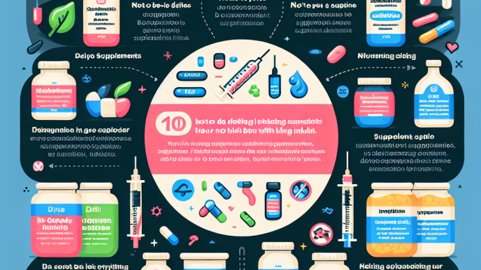 Qué suplementos debes evitar al tomar Insulina